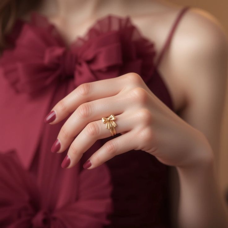 Whisper Bow Ring • Dainty Knot of Romance
