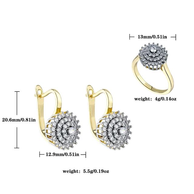 Beautiful Stone Earrings and Ring set