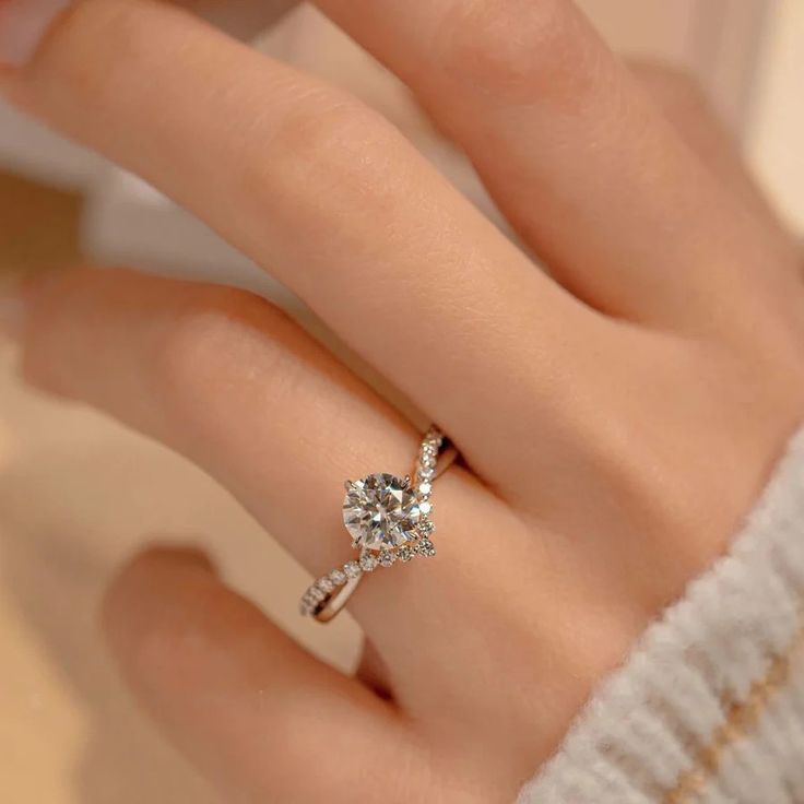 Eternal Light Solitaire • Platinum & Moissanite Ring