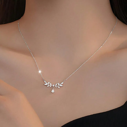 Luminous Drop Necklace • Liquid Light Elegance