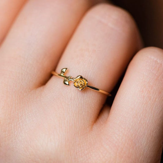 Eternal Bloom Ring • Sculpted Rose Romance