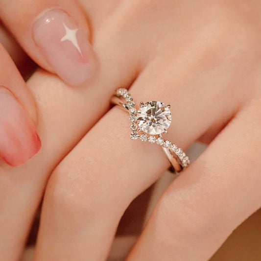 Eternal Light Solitaire • Platinum  & Moissanite Ring