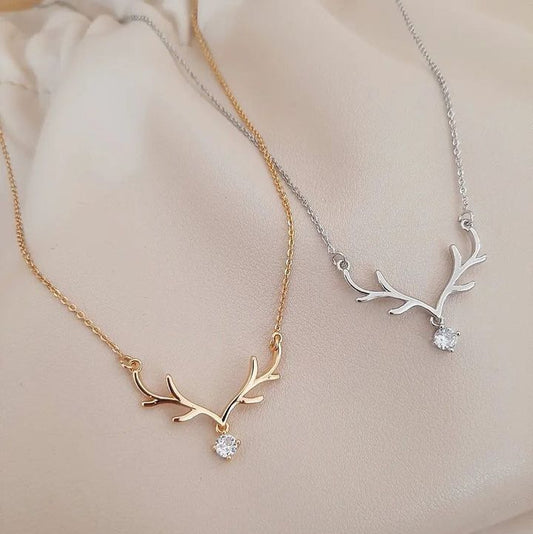 Noor-e-Mahi Pendant   • Golden Antler Necklace of Strength